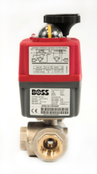 BOSS™ 360L-EA Nickel Plated Brass 3-Way Electric Actuator (L Port)